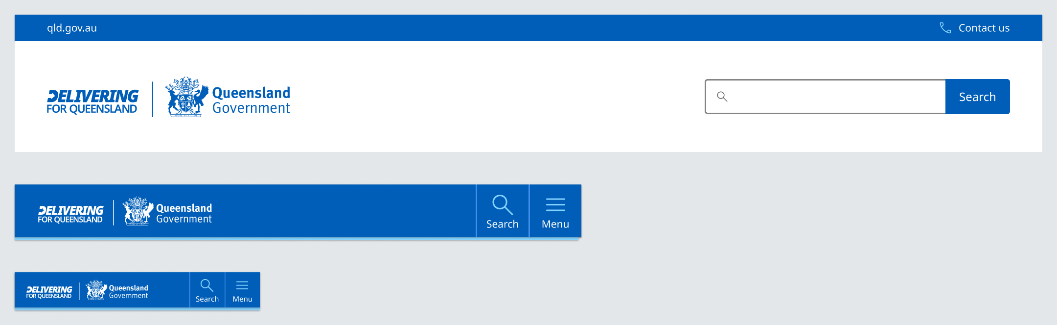 Example of where the new logo lockup appears for master brand sites