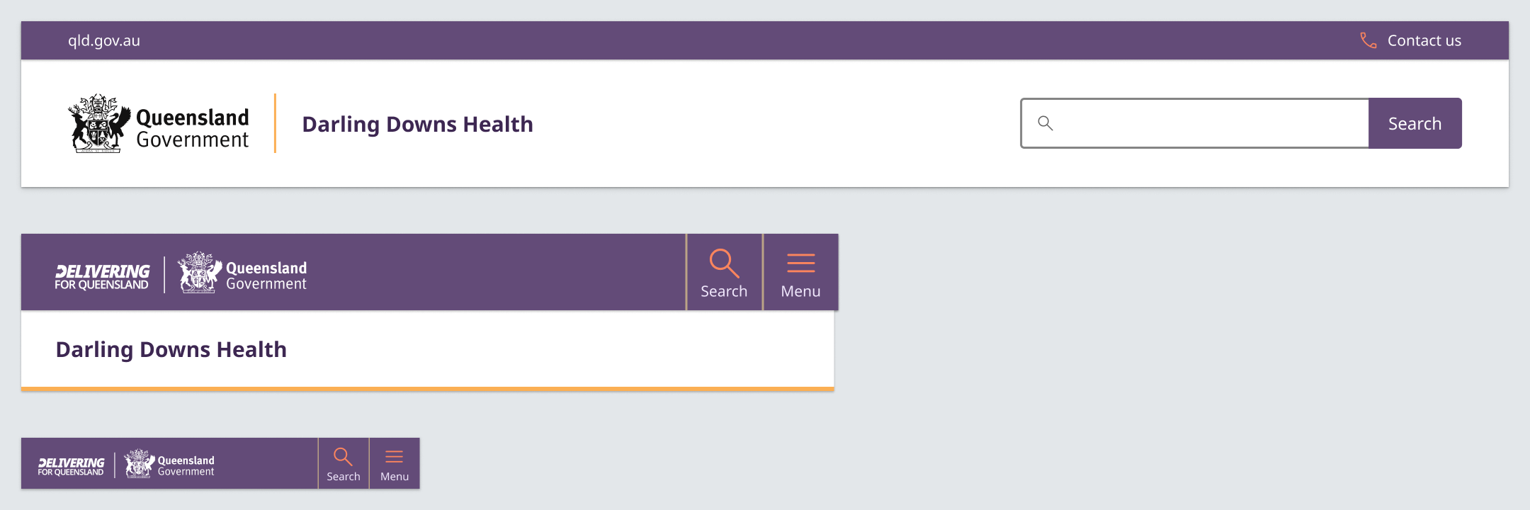 Example of where the new logo lockup appears for co-brand, endorsed and stand alone sites